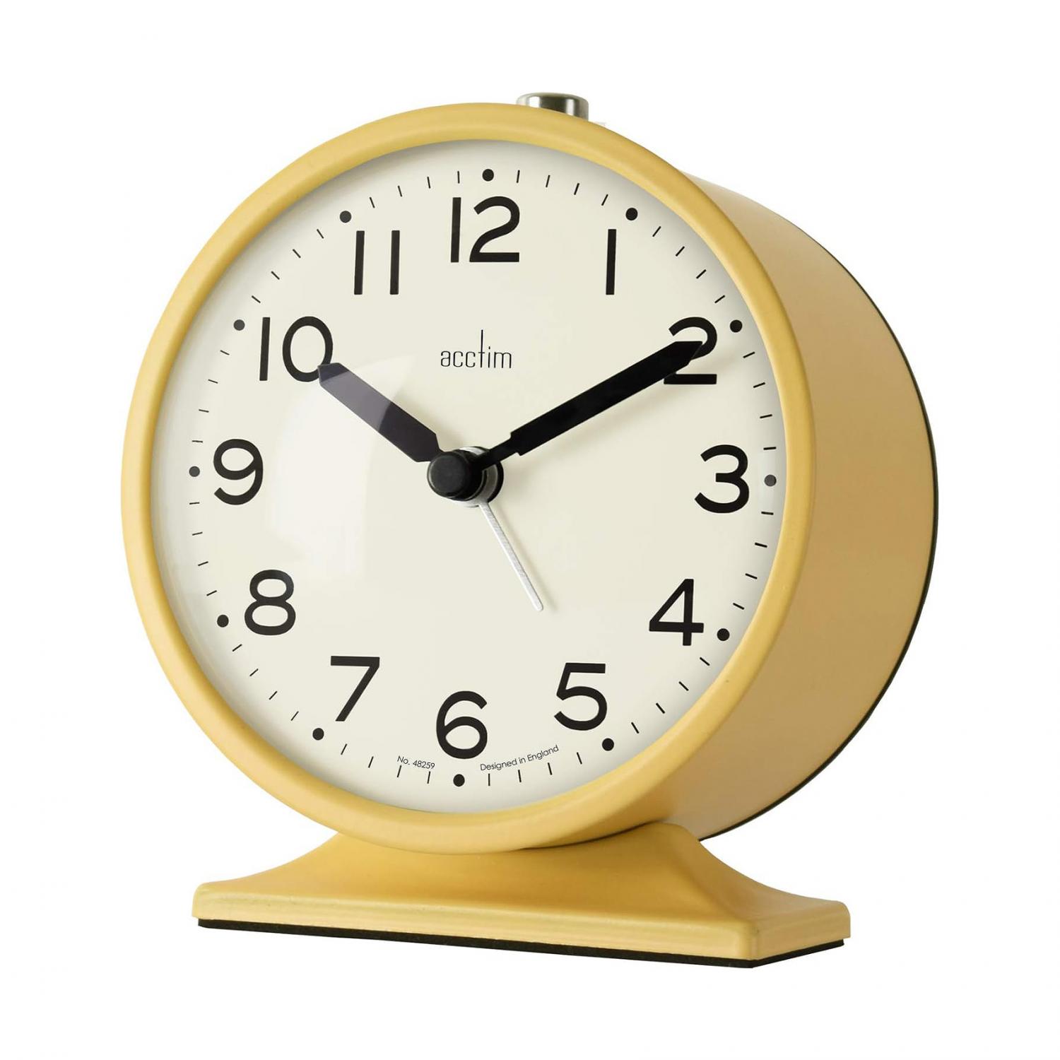 Acctim Penny Mustard Alarm Clock 15881