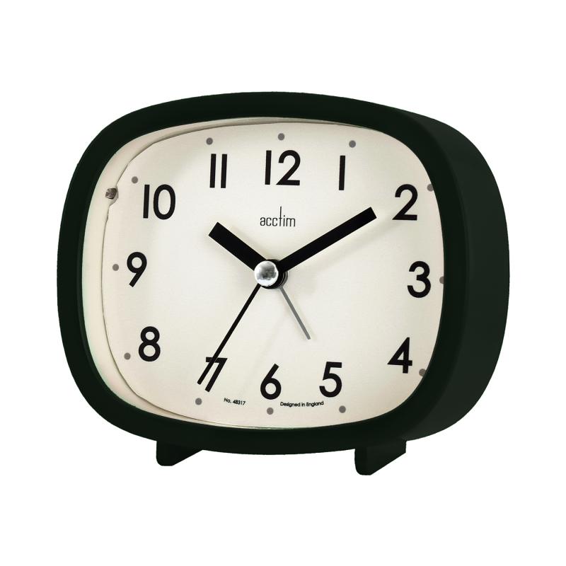 Wholesale Acctim Hilda Sweep Dark Green Alarm Clock 15903 CK Electricals Manchester UK