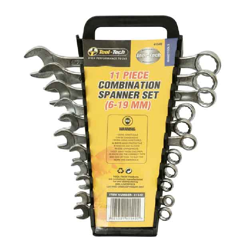 Wholesale ToolTech 11 Piece Combination Spanner Set 41540 CK