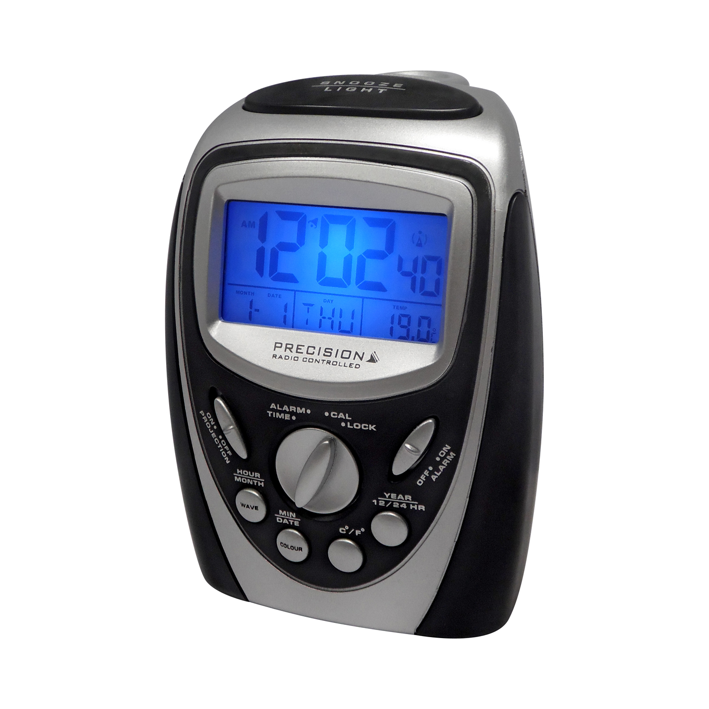 Wholesale Precision 7 Colour LCD Projection Radio Controlled Alarm