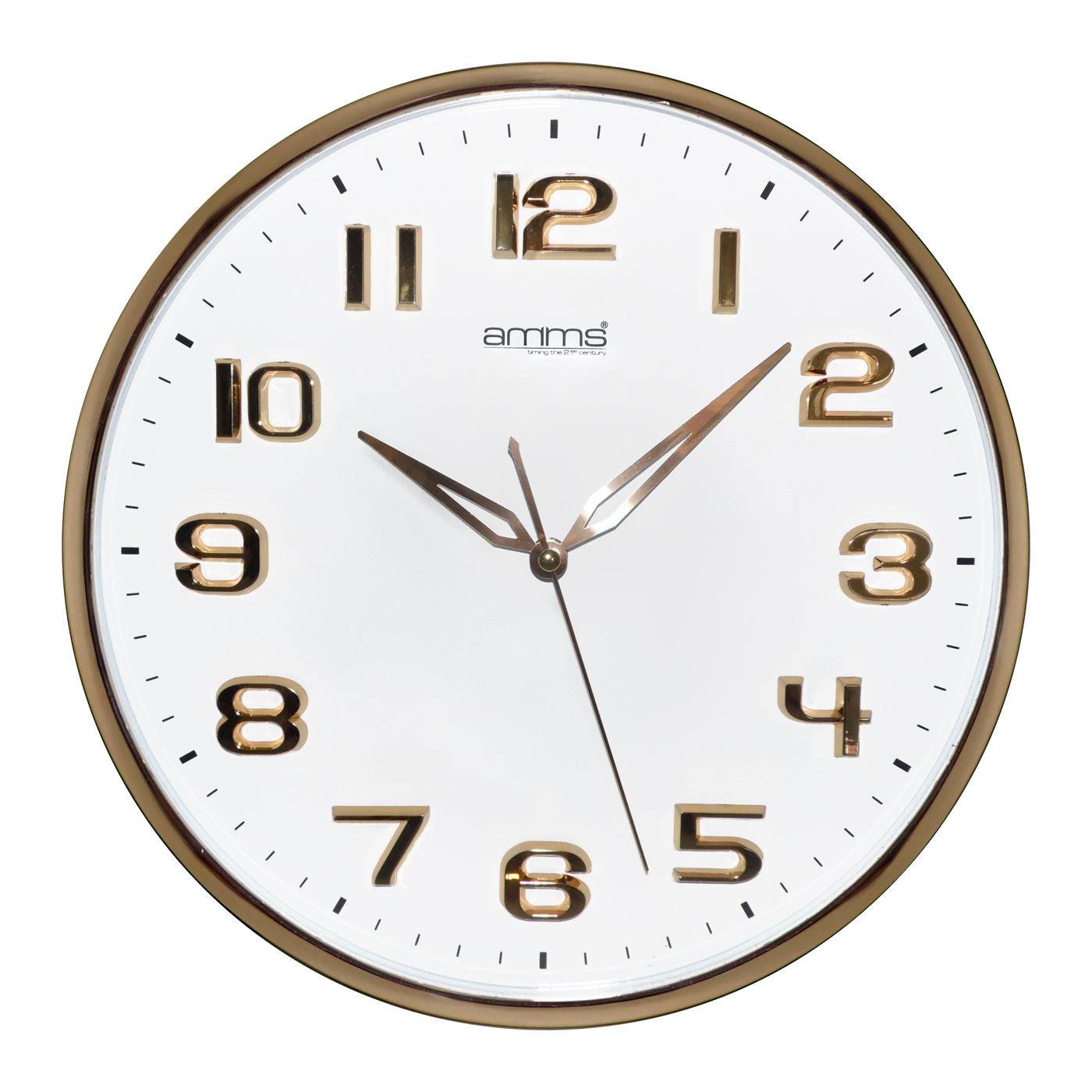 Wholesale Amms Rose Gold Sweep Wall Clock CK Electricals Manchester UK
