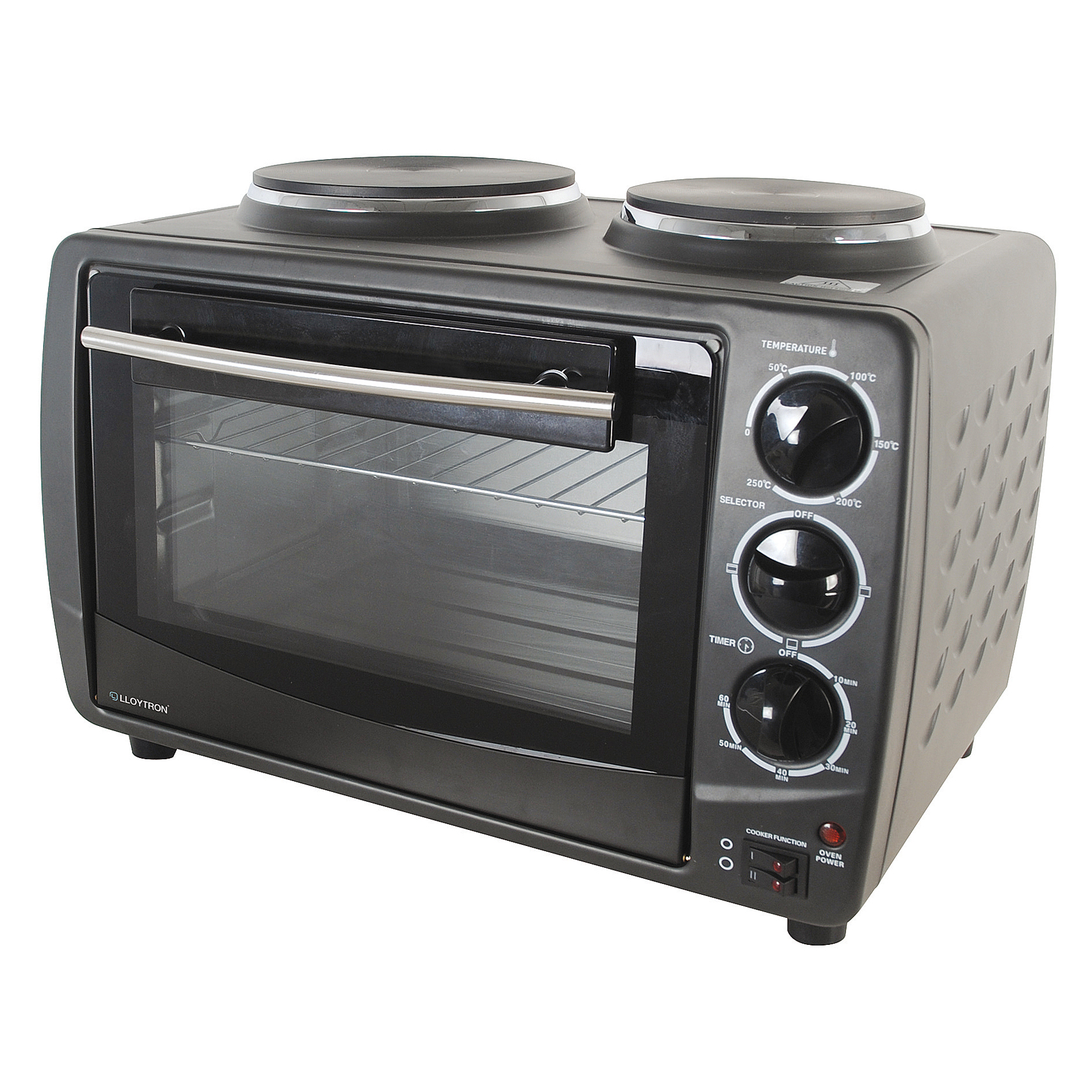 Lloytron 30 Litre Mini Oven with 2 Hobs E4514BK