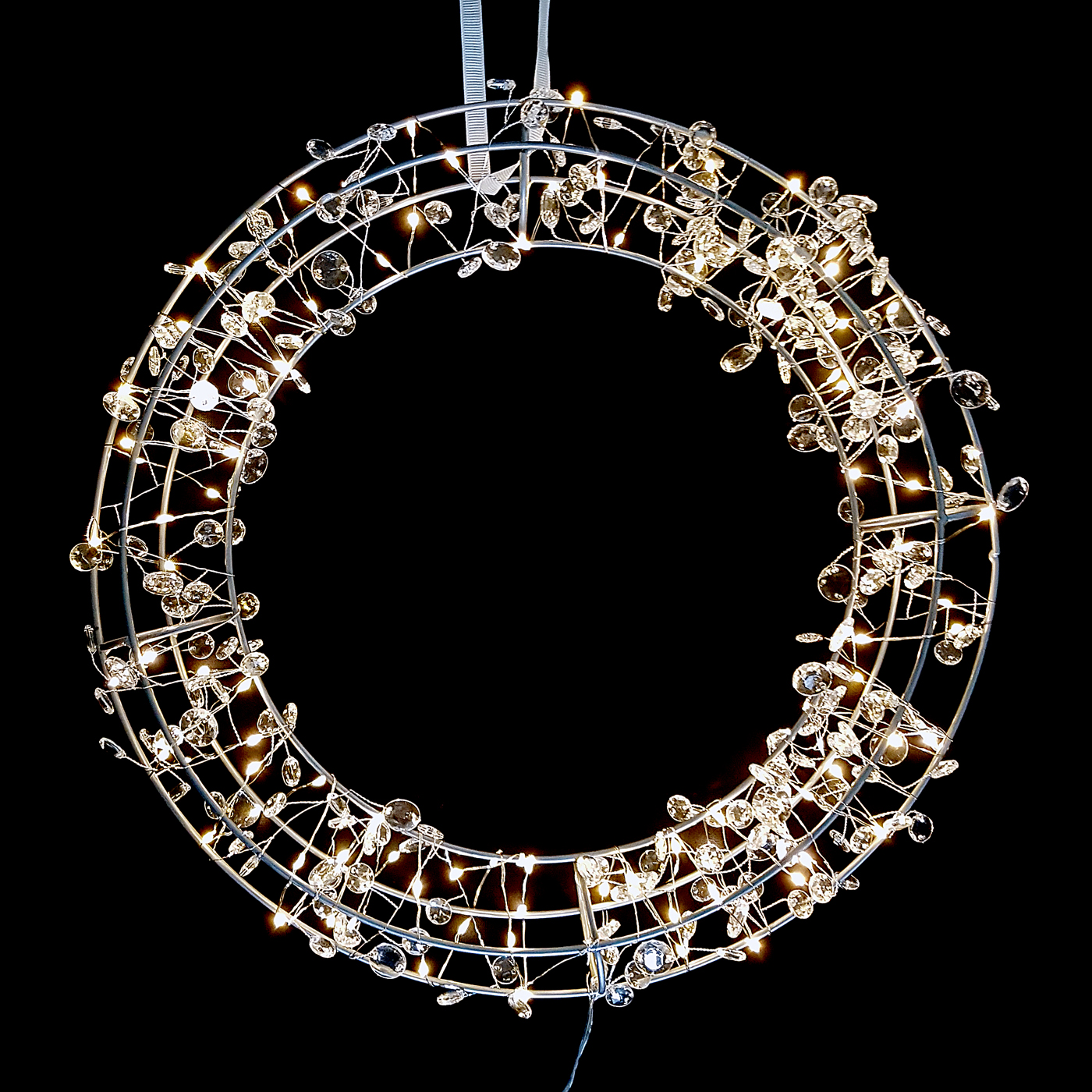 Wholesale 100 LED Wreath with Gems CK Electricals Manchester UK