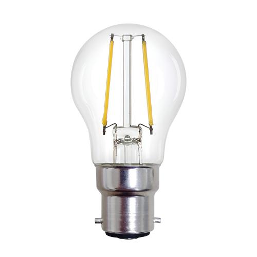 2w LED Filament BC Warm White Golf Bulb