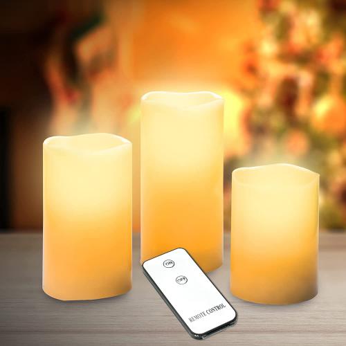 3pk LED Flameless Candles