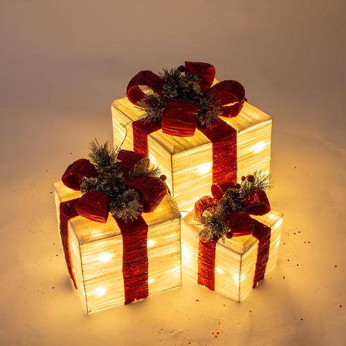 3 LED Light Up Gift Box