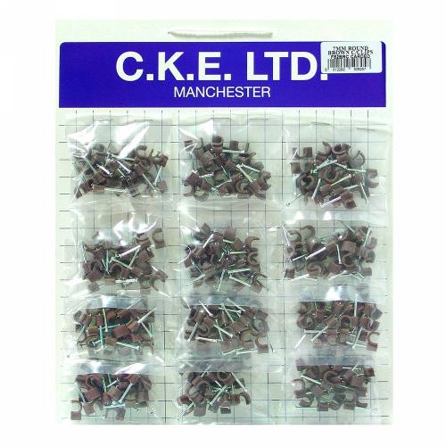 Card of 240 7mm Brown Clips