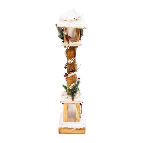 LED Snow Tipped Wooden Post