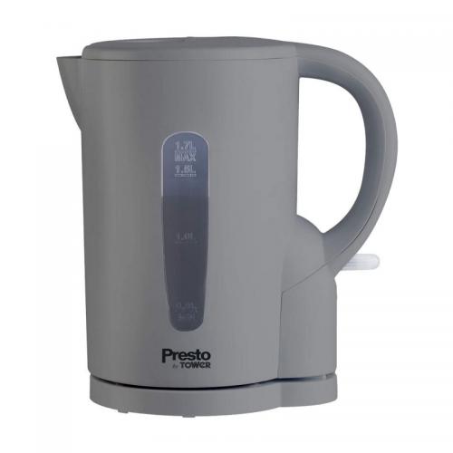 Tower Presto Grey 1.7L Cordless Kettle PT10053GRY