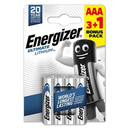 Energizer AAA 1.5V Lithium Battery 4 Pk