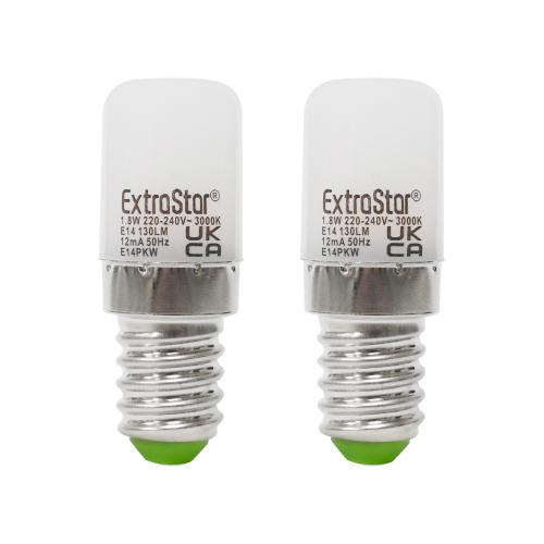 2pk Extrastar 1.8w LED Filament Pygmy Bulb