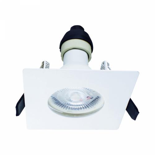 Integral White Square Fire Rated GU10 Downlight