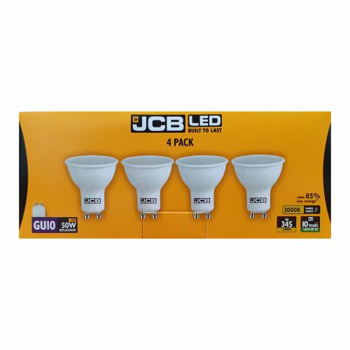 JCB 4pk 5w LED GU10 Bulb Warm White