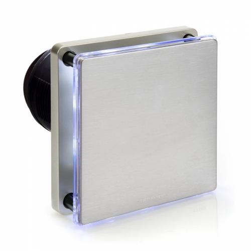 4 Inch Stainless Steel Extractor Fan with Timer LED Surround