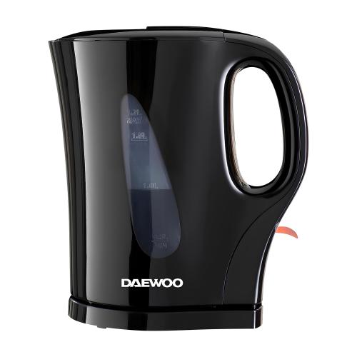 Daewoo 1.7L Black Kettle SDA1673