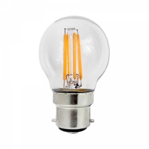 4w LED Filament BC Warm White Golf Bulb