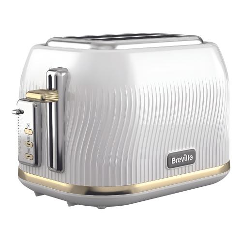 Breville Flow White & Gold 2 Slice Toaster VTT995