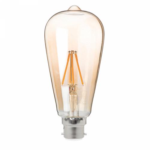 ST64 BC LED Filament Bulb