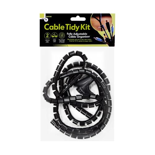 Cable Tidy Kit Black