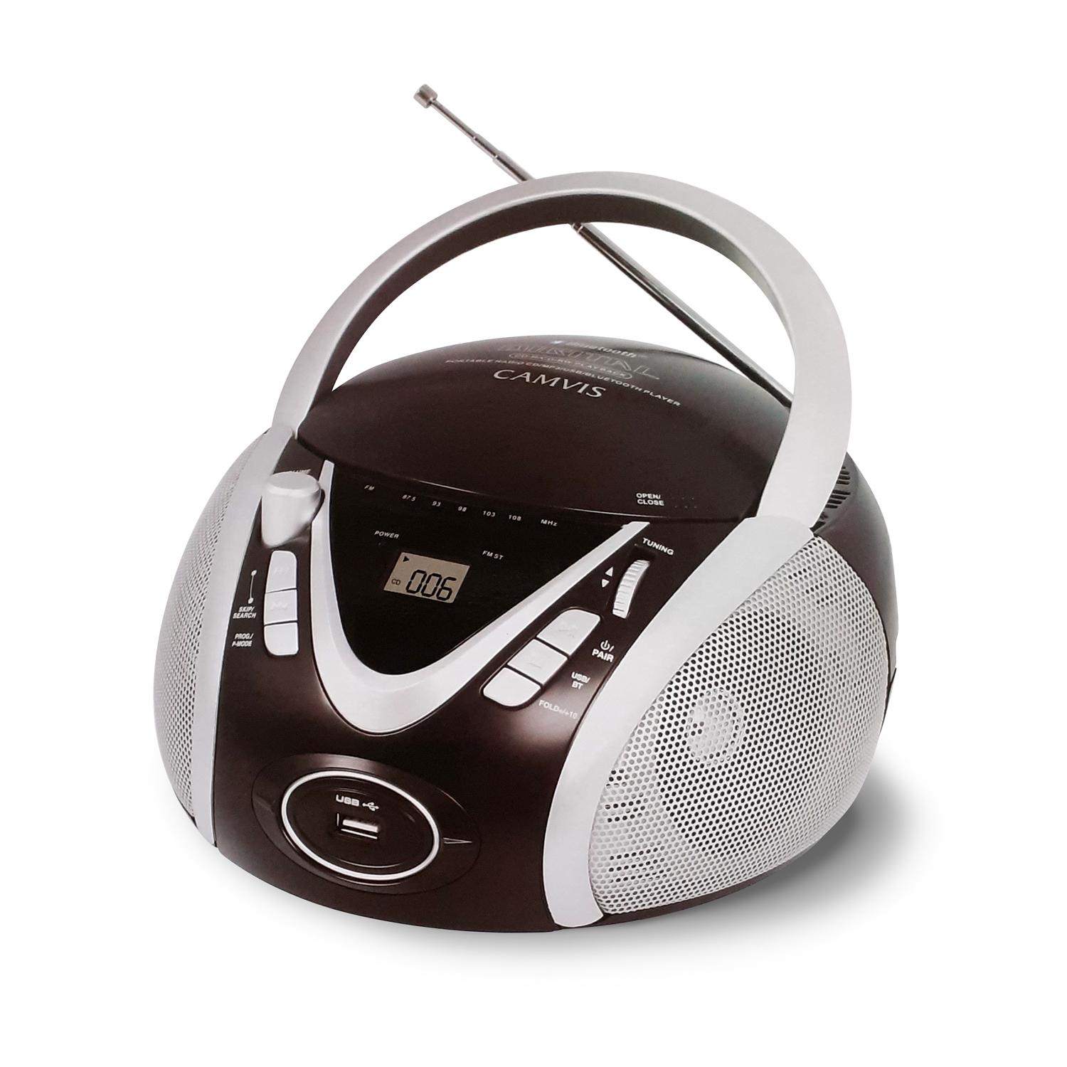 Camvis Portable Stereo CD Radio with Bluetooth TP-150