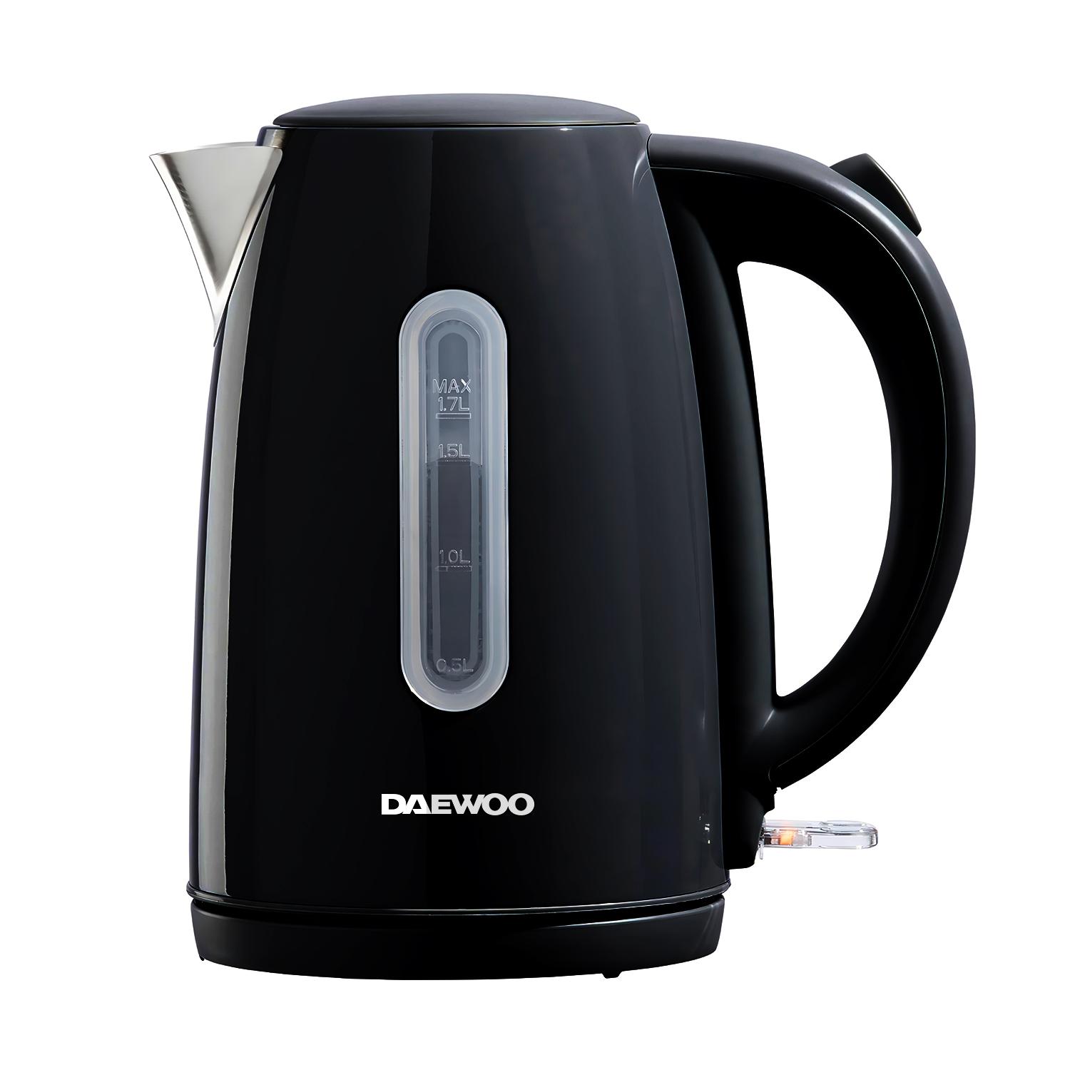 Daewoo Black Kensington 1.7L Jug Kettle SDA1684GE