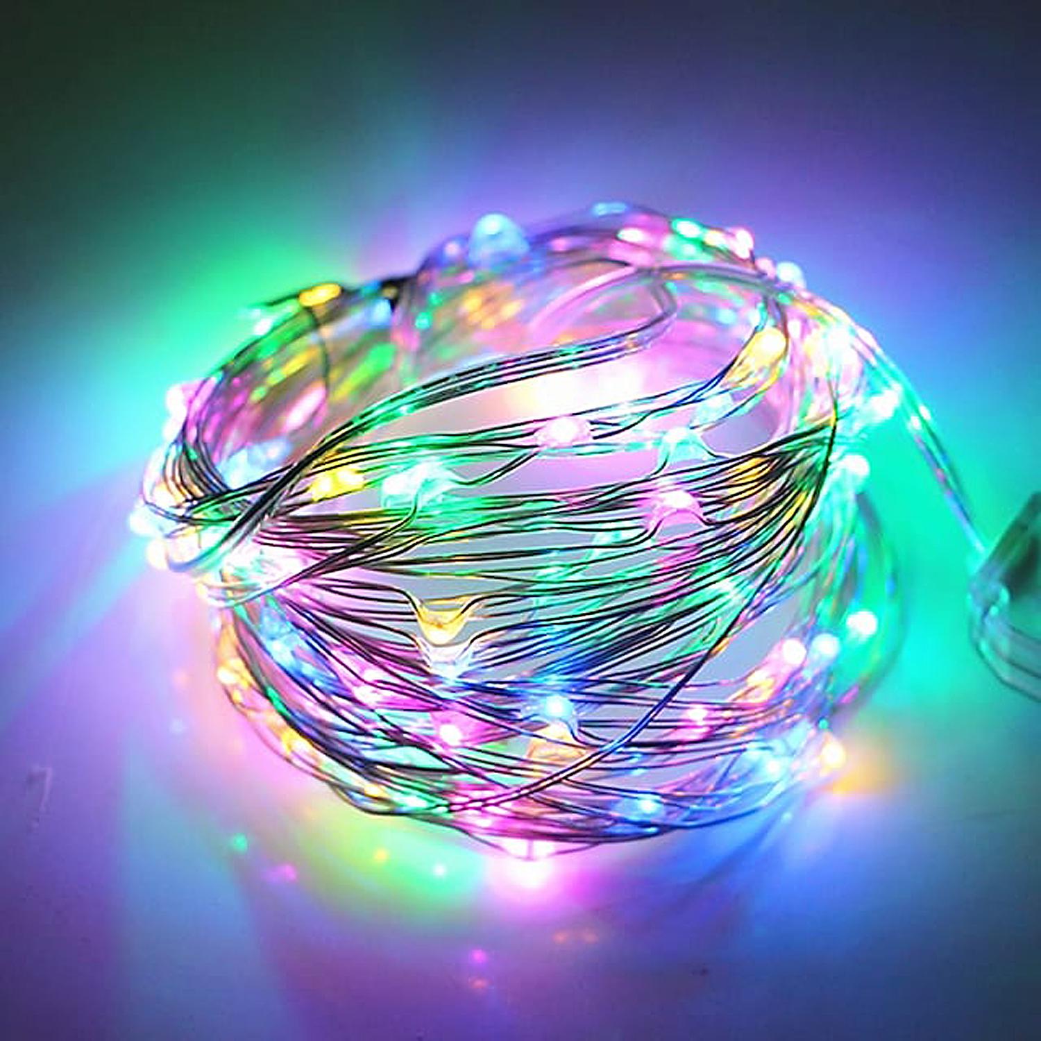 Wholesale 100 LED Metal Wire String Light Multi Colour CK Electricals