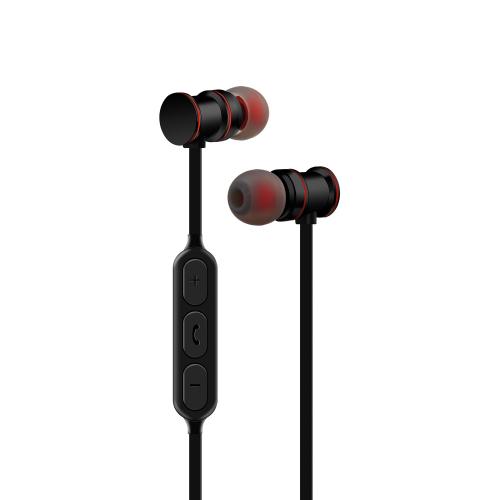 Bluetooth Black and Red Earphones with Mic