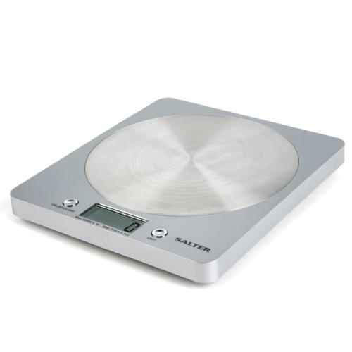 Salter Disc Electronic Silver Digital Kitchen Scales 1036 SVSSDR