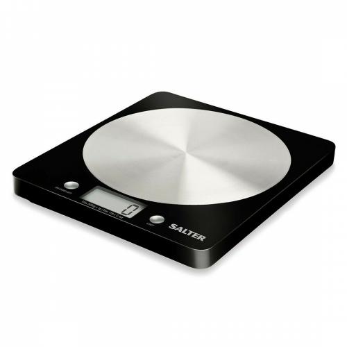 Salter Disc Electronic Black Digital Kitchen Scales 1036 BKSSDR