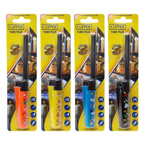 Clipper Tube Plus Lighters / PK 12