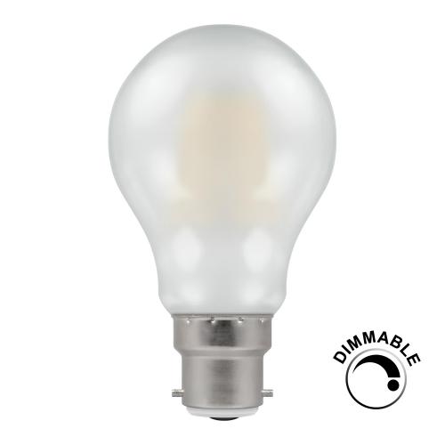 5w Dimmable LED Filament Pearl BC GLS Bulb Warm White 