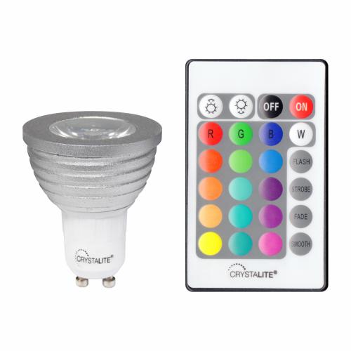 3w RGB LED Colour Changing GU10 Bulb
