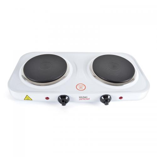 Lloytron Kitchen Perfected 2000w Double Hotplate E4202WH