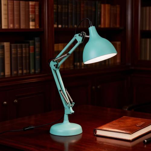 Ezra Blue Desk Lamp