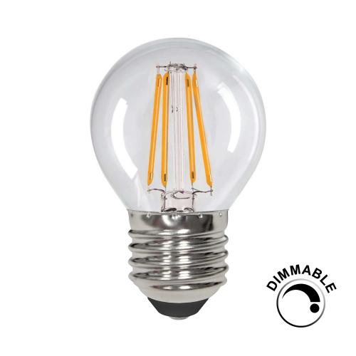 Dimmable 4w LED Filament ES Warm White Golf Bulb