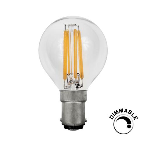 Dimmable 5w LED Filament SBC Warm White Golf Bulb