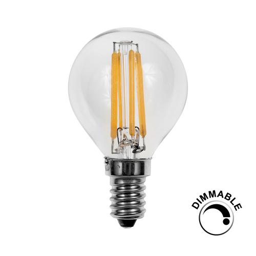 Dimmable 4w LED Filament SES Warm White Golf Bulb