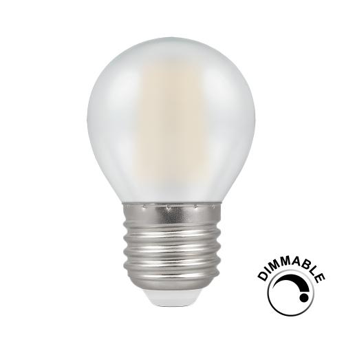 Dimmable 5w LED Filament Pearl ES Warm White Golf Bulb