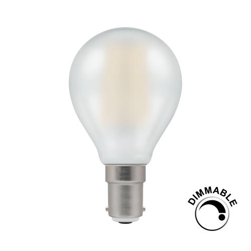 Dimmable 5w LED Filament Pearl SBC Warm White Golf Bulb