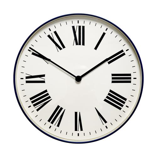 Homebase 35cm Wall Clock Blue