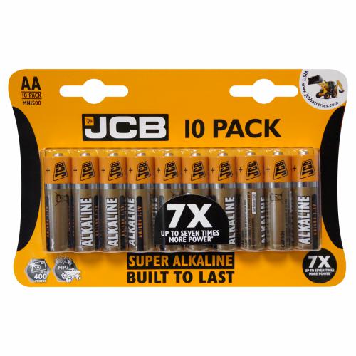 JCB AA Batteries R6 10 Pack