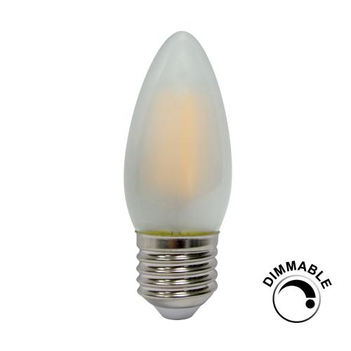 Dimmable 5w LED Filament Pearl ES Warm White Candle Bulb