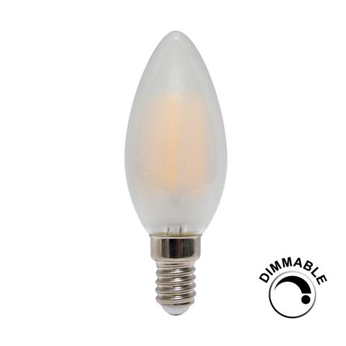 Dimmable 5w LED Filament Pearl SES Warm White Candle Bulb