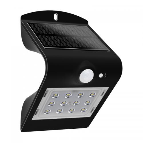 Luceco LED Solar Guardian Wall light with PIR LEXS22B40
