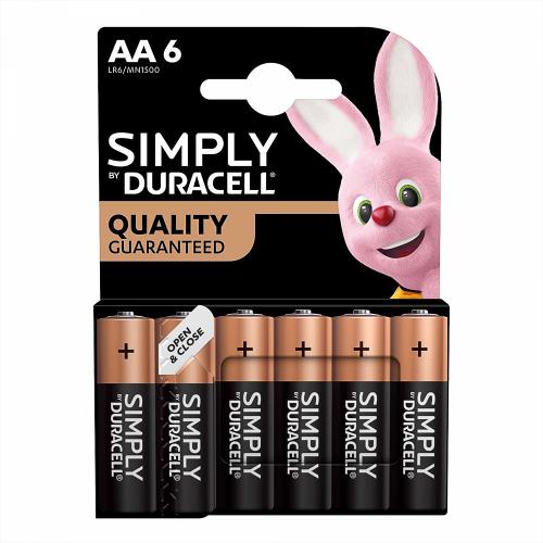 Duracell AA MN1500 6 Pack
