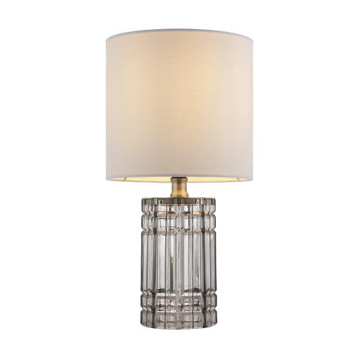 Nixie Square Smoked Grey Glass Table Lamp 95752