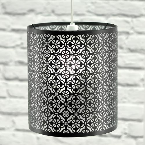 Black Vintage Pattern Ceiling Pendant
