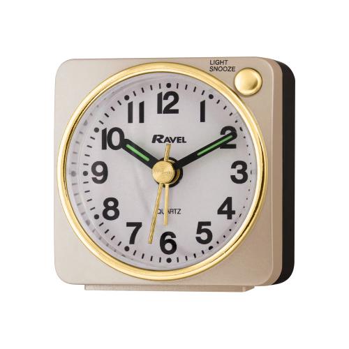 Ravel Mini Alarm Clock Gold RC018
