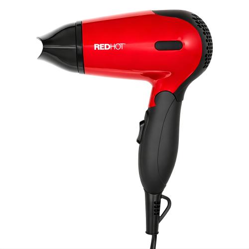 Red Hot 1200W Travel Folding Hair Dryer