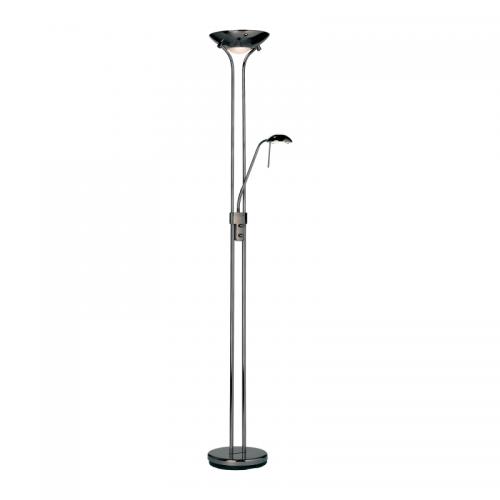 Mother and Child Floor Lamp Black Chrome